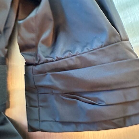 Rachel Roy black techno fabric dress in size 8 - Picture 7 of 17